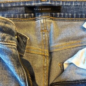 Flying Monkey High Rise Skinny Jeans Women’s 28 Distressed Light Wash Stretch